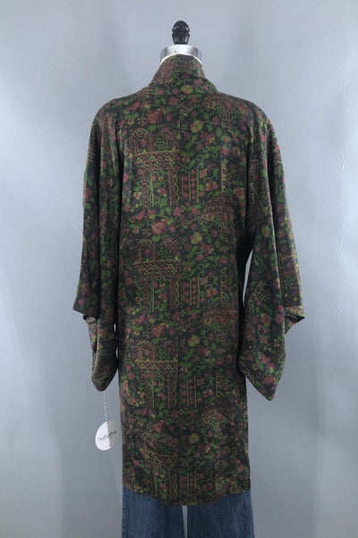 Vintage Silk Kimono Wrap Jacket-ThisBlueBird - Modern Vintage