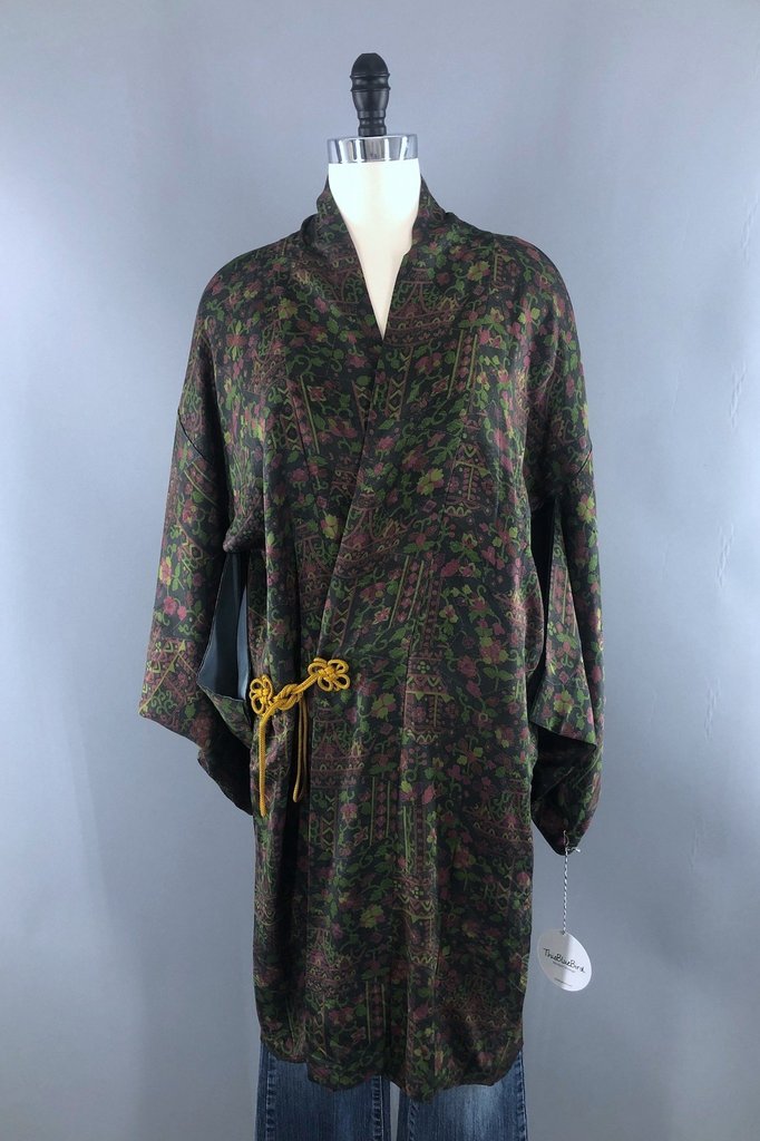 Vintage Silk Kimono Wrap Jacket – ThisBlueBird