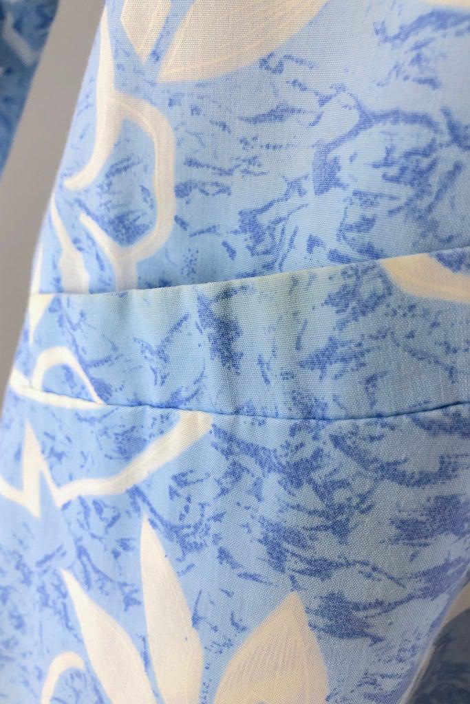 Vintage Sky Blue Asian Tunic-ThisBlueBird