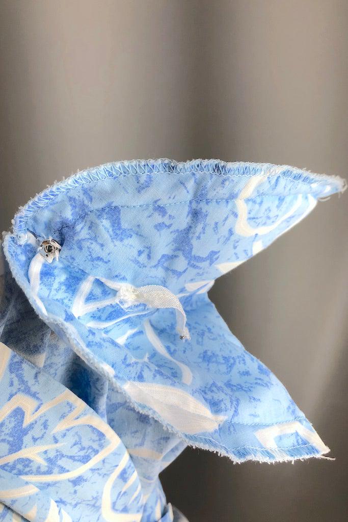 Vintage Sky Blue Asian Tunic-ThisBlueBird