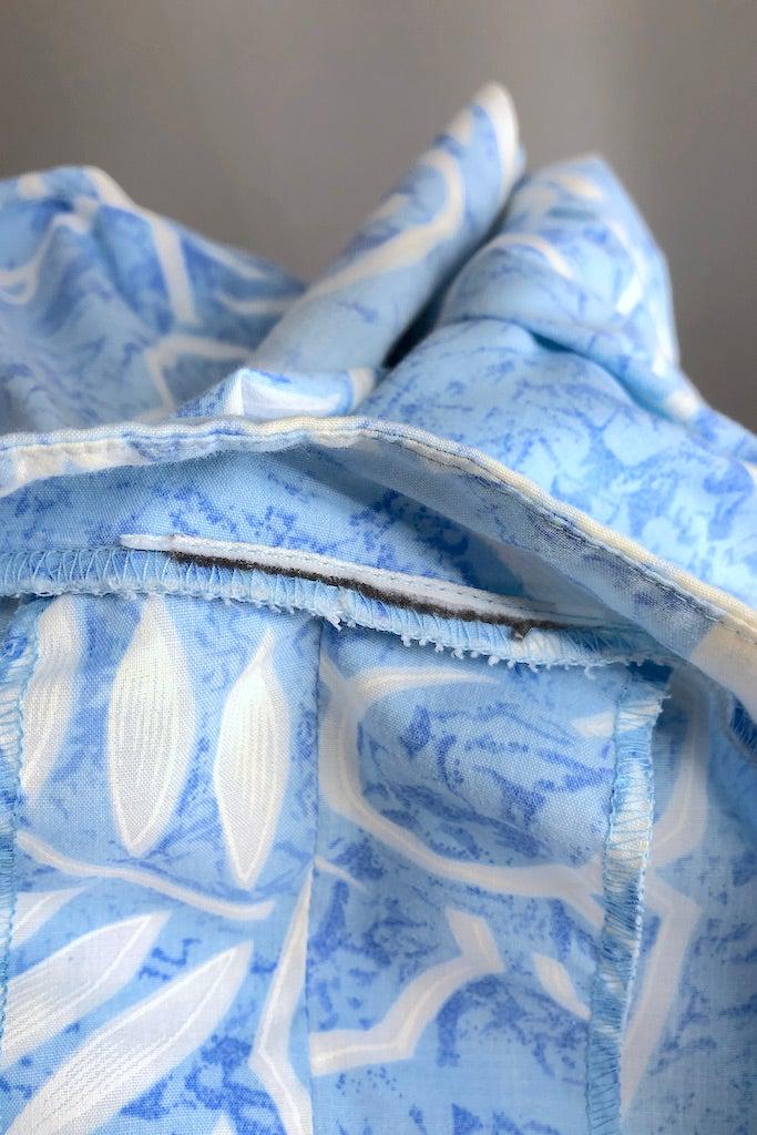 Vintage Sky Blue Asian Tunic-ThisBlueBird