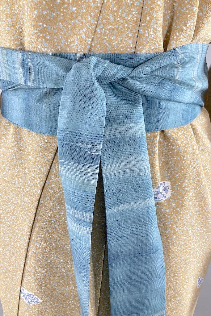 Vintage Stone &amp; Aqua Kimono-ThisBlueBird