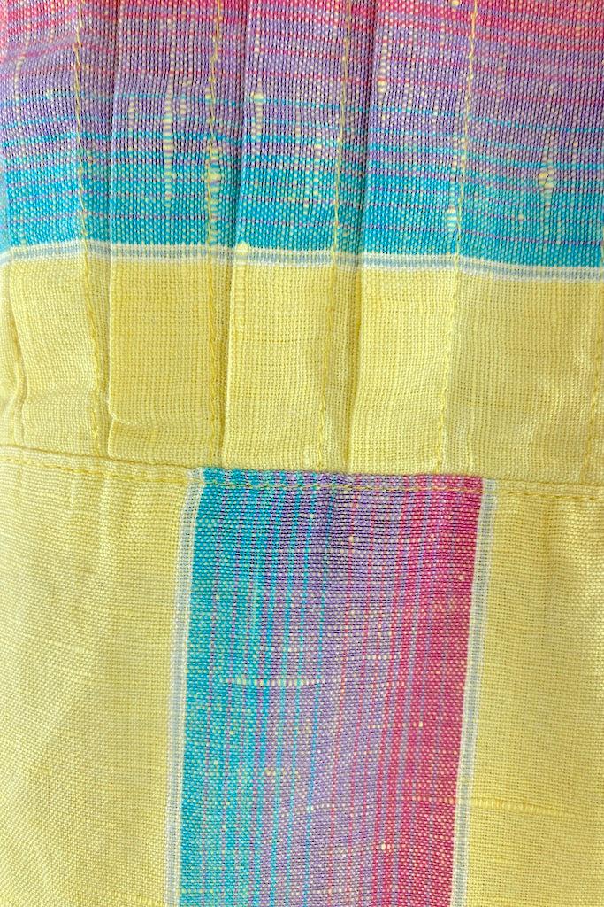 Vintage Summer Yellow Striped Tunic-ThisBlueBird