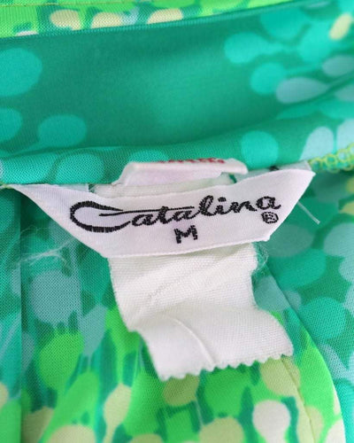 1980s Vintage Swim Coverup Cardigan Blouse / Catalina Swimwear-ThisBlueBird - Modern Vintage