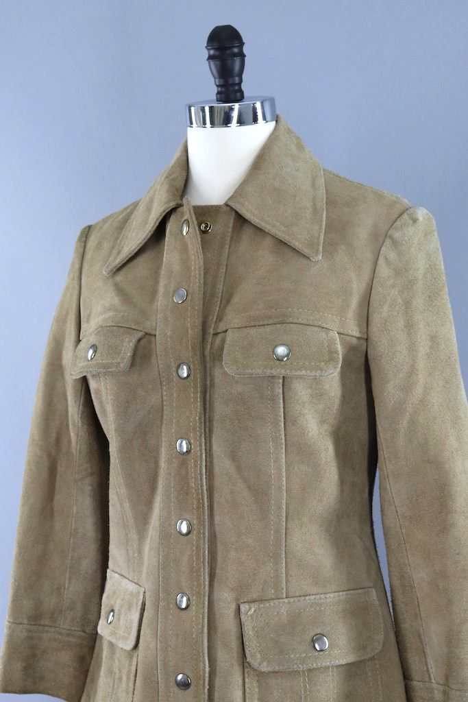 Vintage Tan Suede Jacket – ThisBlueBird