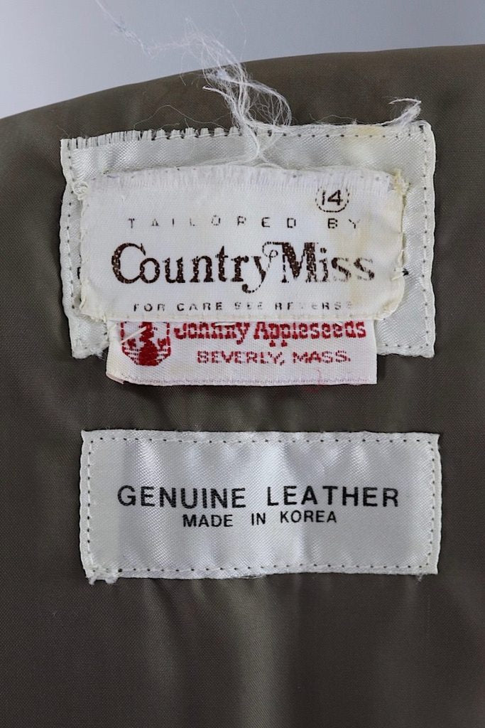 Vintage 1970s Country Miss Tan Suede Jacket - ThisBlueBird