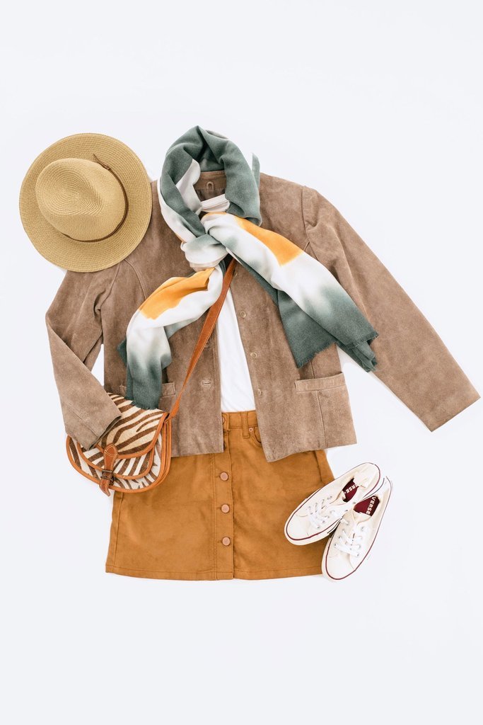 Vintage 1970s Country Miss Tan Suede Jacket-ThisBlueBird - Modern Vintage