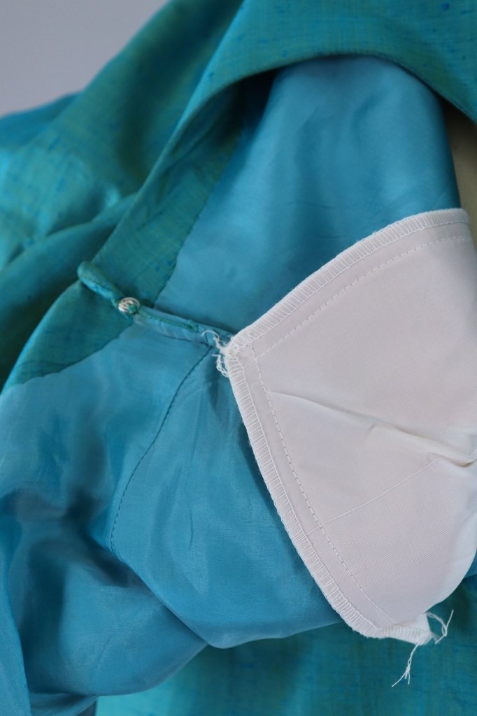 Vintage Teal Shantung Silk Dress – ThisBlueBird