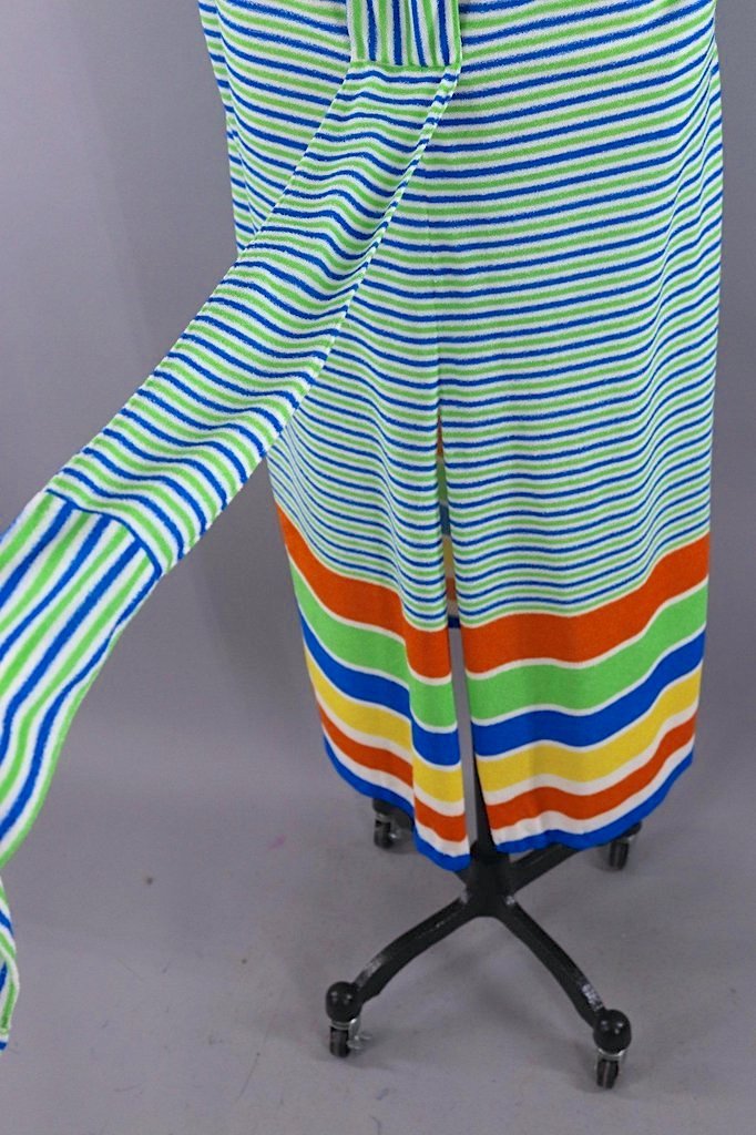 Vintage 1980s Terry Cloth Maxi Skirt-ThisBlueBird