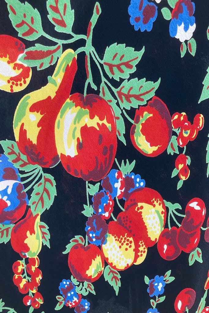Vintage Two Piece Novelty Print Dress-ThisBlueBird