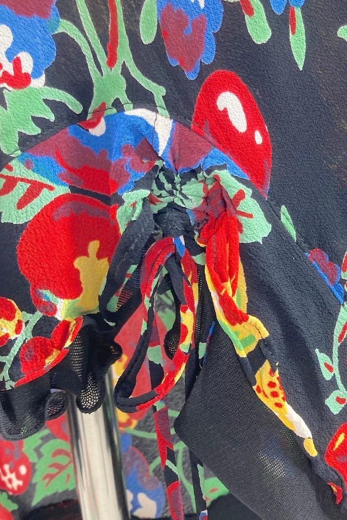 Vintage Two Piece Novelty Print Dress-ThisBlueBird
