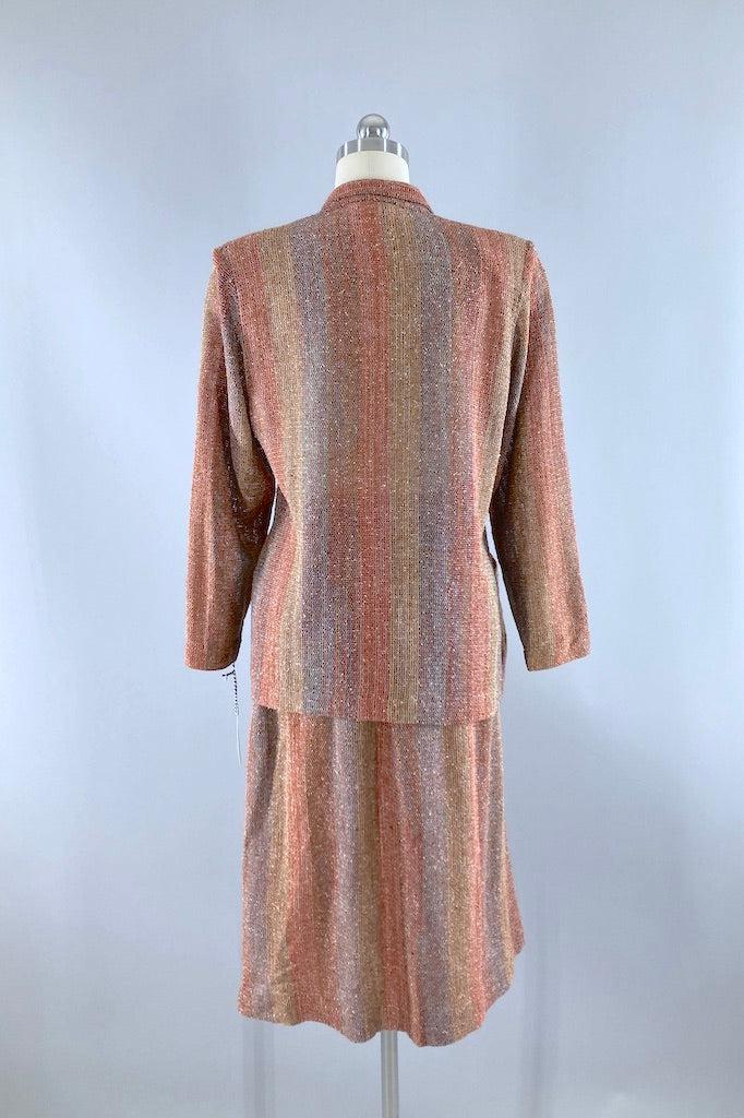 Vintage Two Piece Terra Cotta Suit-ThisBlueBird