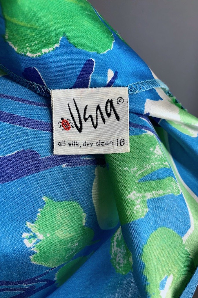 Vintage Vera Neumann Silk Blouse-ThisBlueBird - Modern Vintage