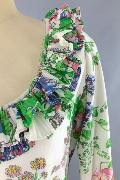 Vintage Victor Costa Floral Print Dress-ThisBlueBird - Modern Vintage