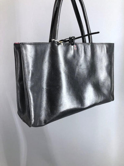 Vintage Vittadini Leather Tote Bag-ThisBlueBird