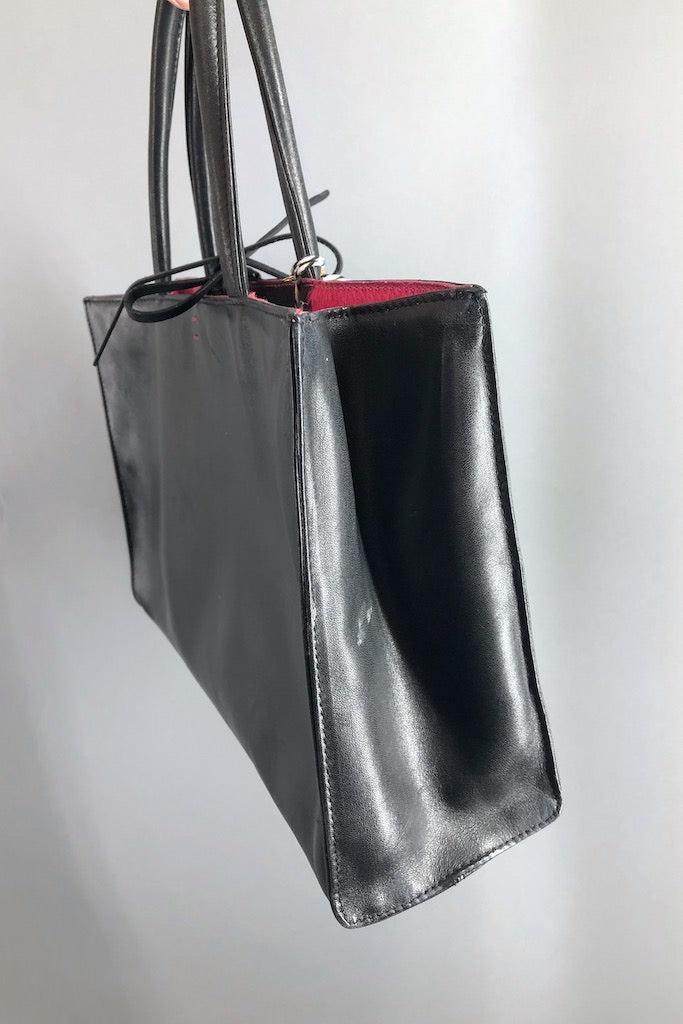 Vintage Vittadini Leather Tote Bag-ThisBlueBird