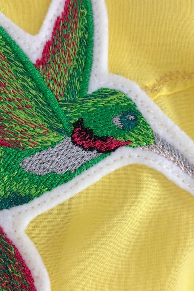 Vintage Western Shirt with Embroidered Hummingbirds-ThisBlueBird - Modern Vintage