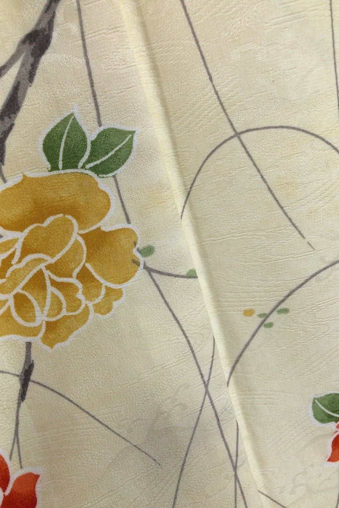 Vintage Yellow Rose Kimono Robe-ThisBlueBird - Modern Vintage