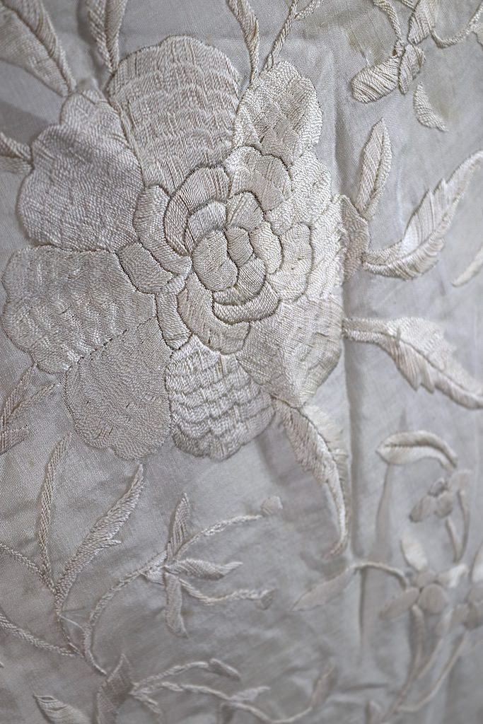 Antique Silk Embroidered Piano Shawl – ThisBlueBird