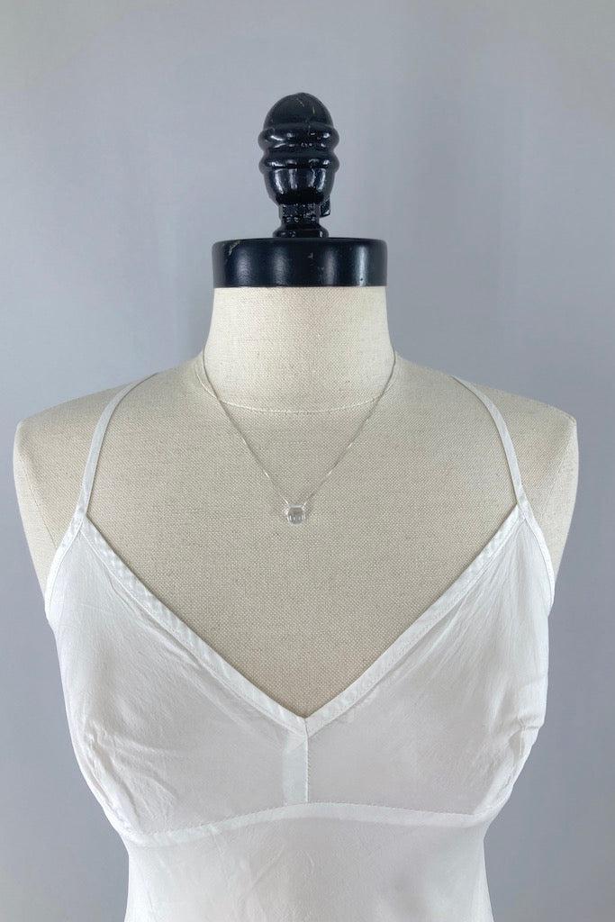 Delicate Sterling Water Drop Neclace-ThisBlueBird