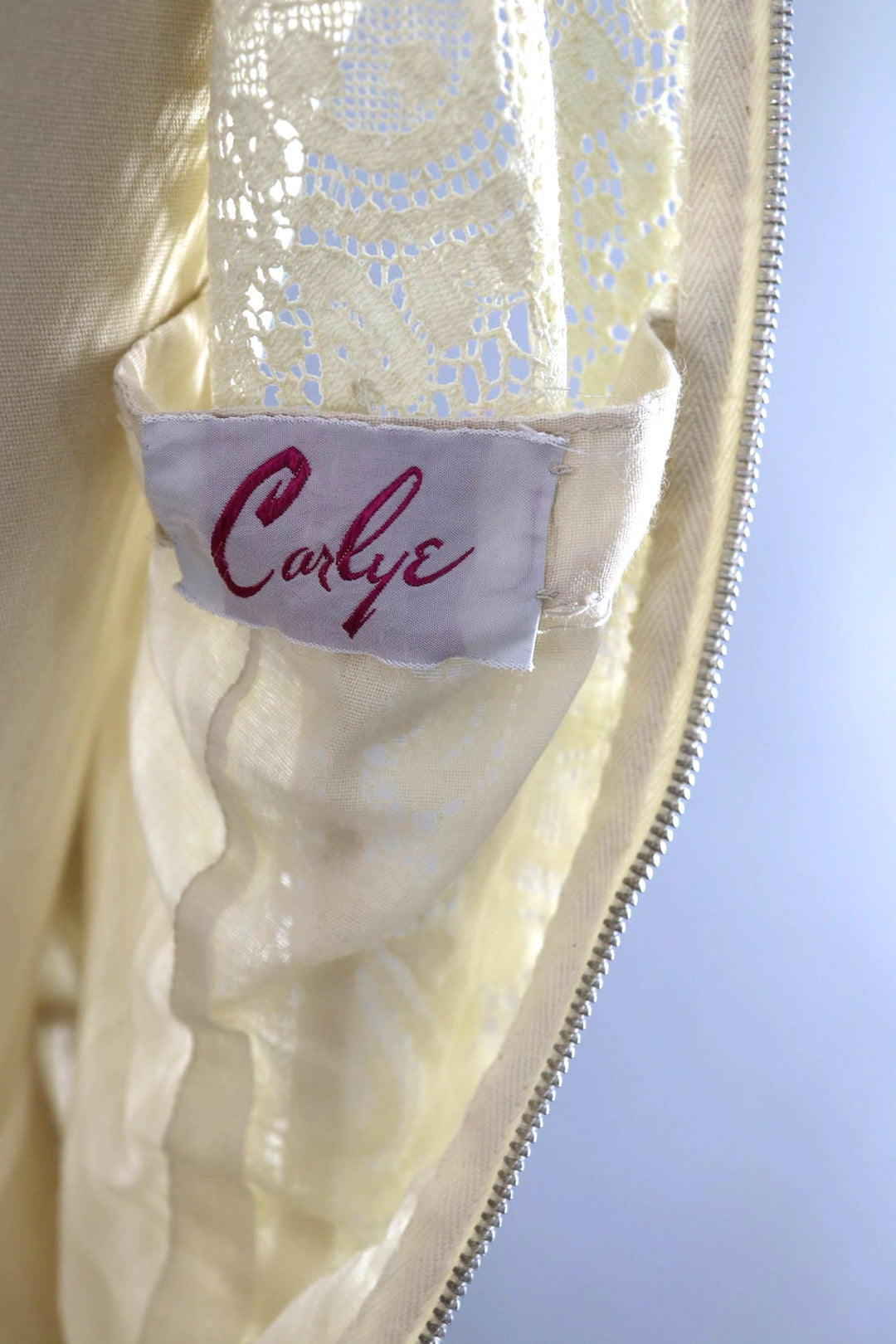 Vintage Ivory Lace Day Dress-ThisBlueBird
