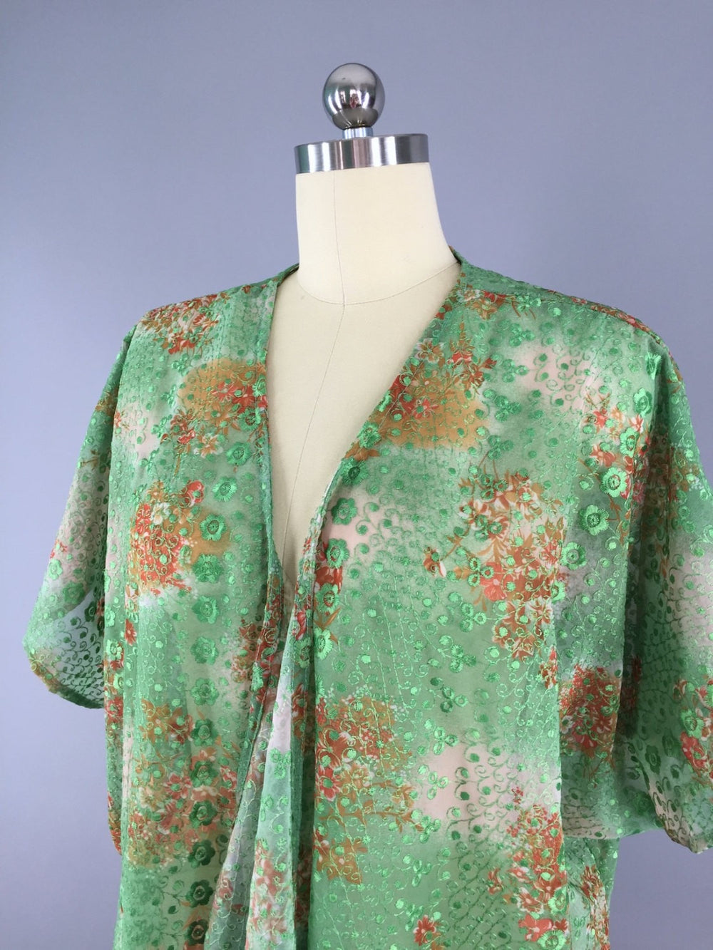 Kimono Robe / Vintage Indian Sari - ThisBlueBird