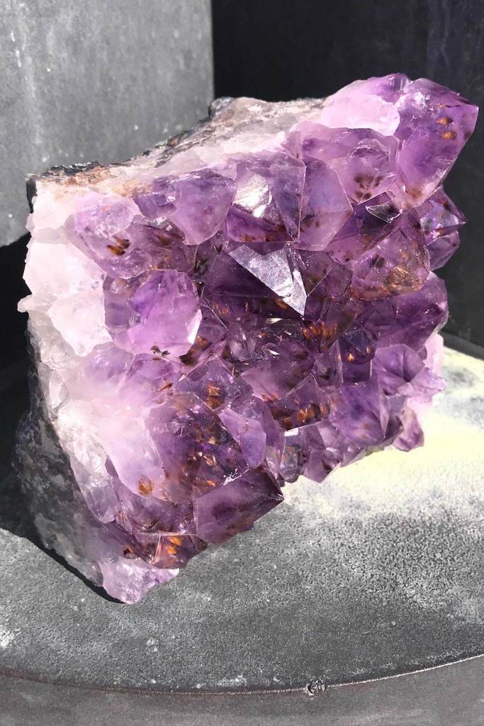 Large Natural Purple Amethyst Druzy Cluster Slice - ThisBlueBird