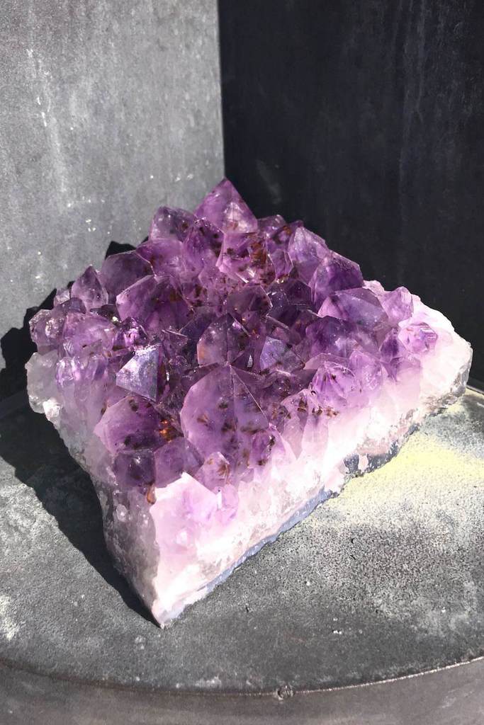 Large Natural Purple Amethyst Druzy Cluster Slice - ThisBlueBird
