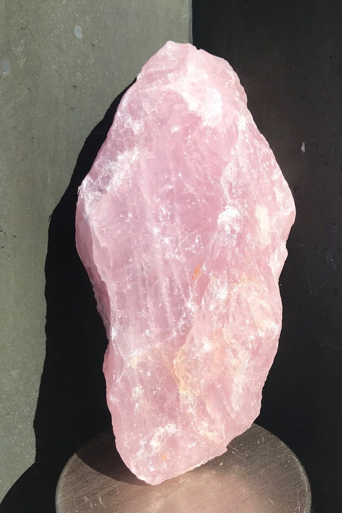 Large Rough Rose Quartz Crystal Rock - ThisBlueBird