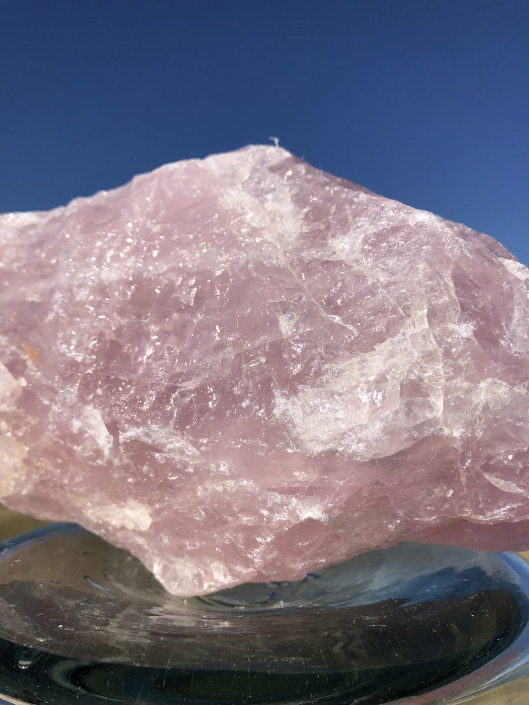 Giant Rose Quartz Crystal Rough Stone – ThisBlueBird