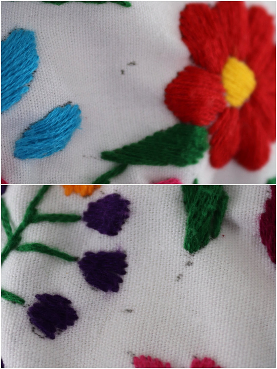Vintage White Cotton Gauze Embroidered Mexican Halter Dress - ThisBlueBird