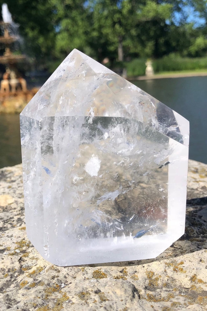Natural Clear Crystal Quartz Point-ThisBlueBird - Modern Vintage