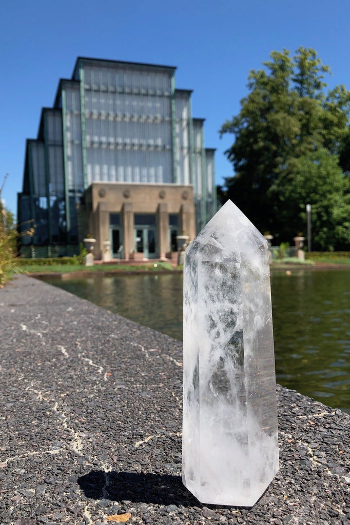Natural Clear Quartz Crystal Tower Point-ThisBlueBird - Modern Vintage