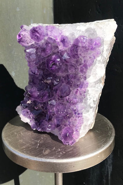 Natural Purple Amethyst Druzy Cluster Slice - ThisBlueBird