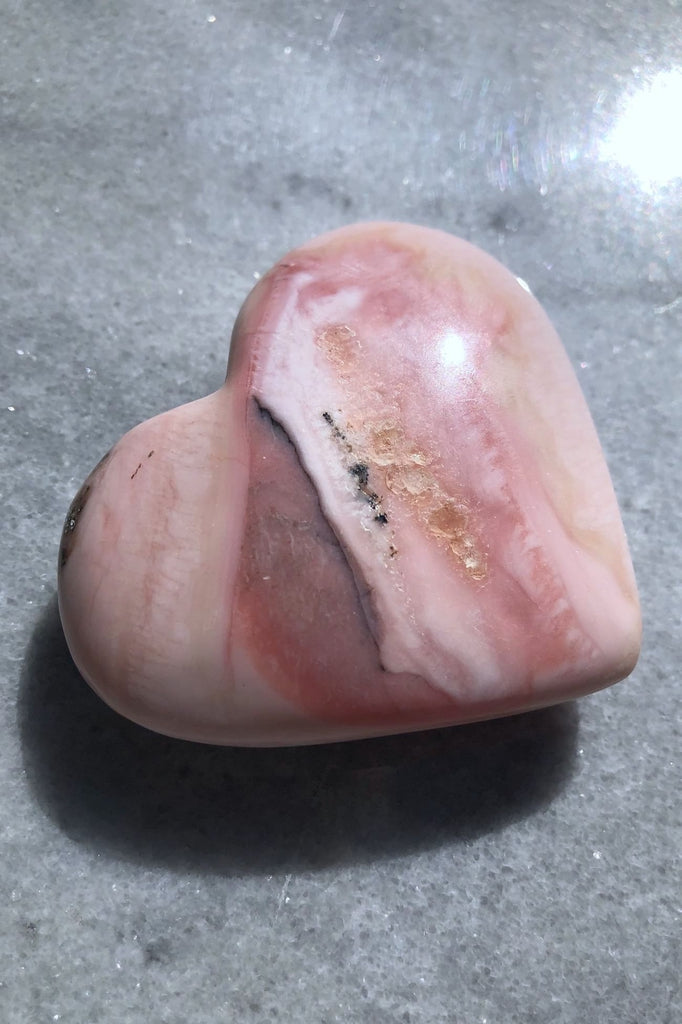 Peruvian Pink Opal Heart-ThisBlueBird - Modern Vintage