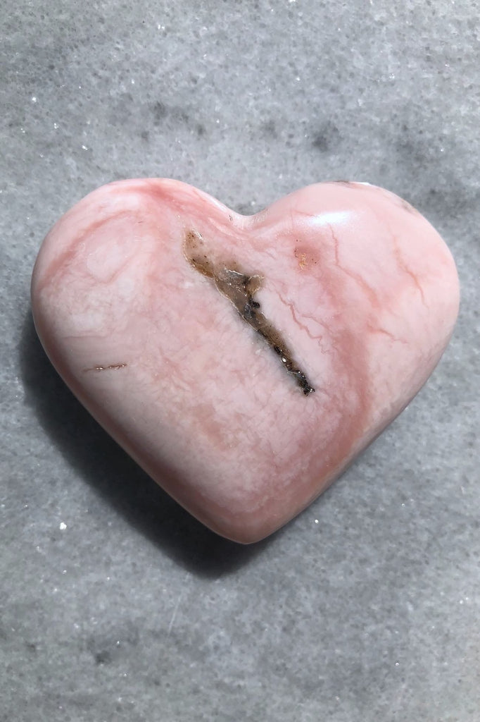 Peruvian Pink Opal Heart-ThisBlueBird - Modern Vintage