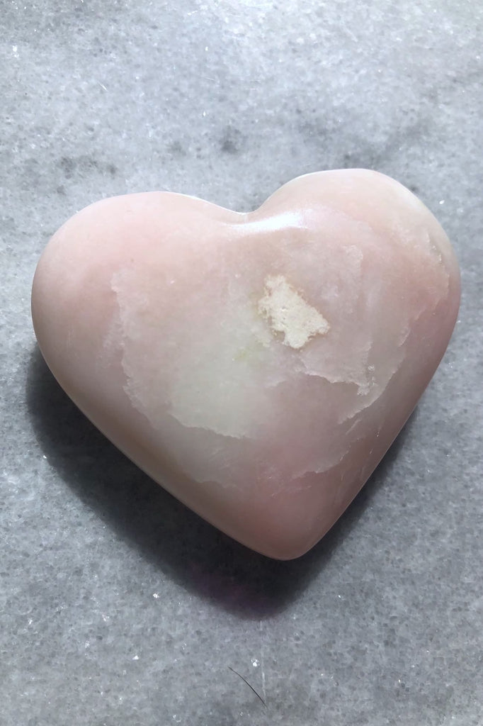 Pink Opal Peruvian Heart Stone-ThisBlueBird - Modern Vintage