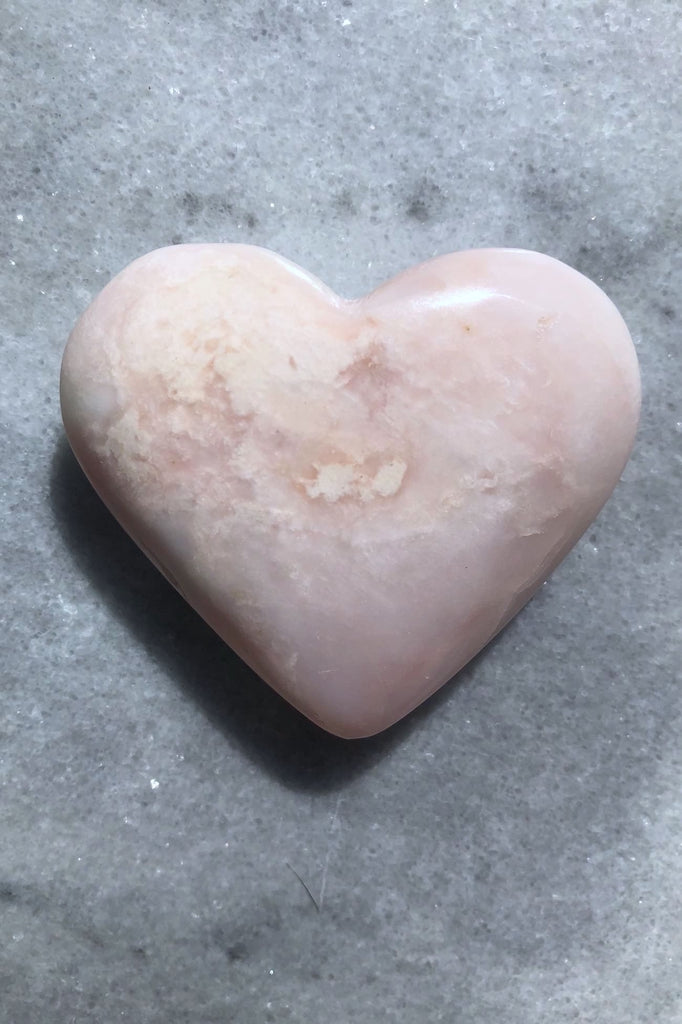 Pink Opal Peruvian Heart Stone-ThisBlueBird - Modern Vintage