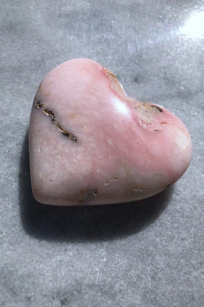 Pink Opal Peruvian Heart-ThisBlueBird - Modern Vintage