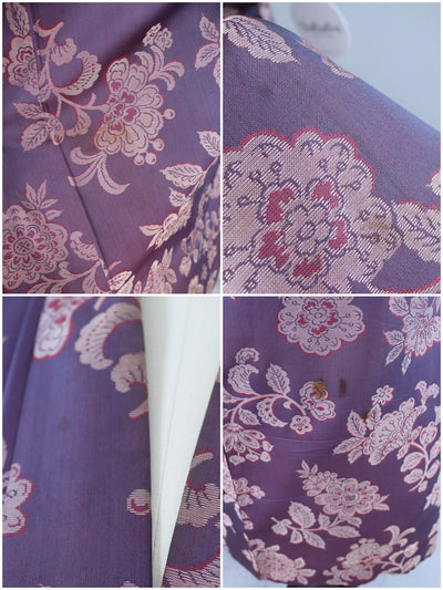 Vintage Purple Silk Kimono Robe ThisBlueBird
