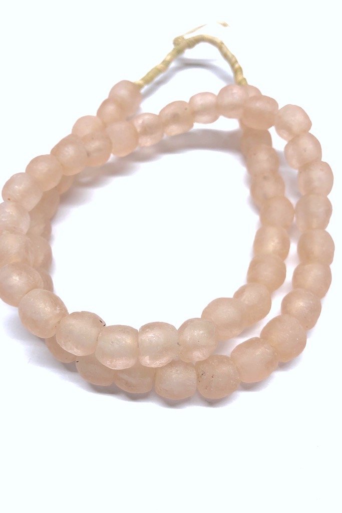 Recycled Glass Beads - Blush Pink-ThisBlueBird - Modern Vintage