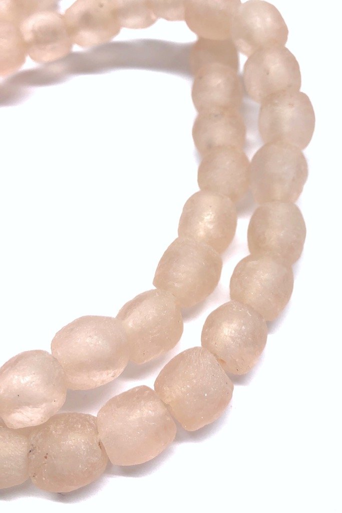 Recycled Glass Beads - Blush Pink-ThisBlueBird - Modern Vintage