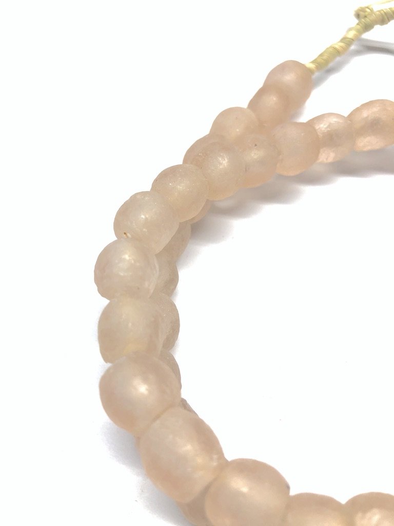 Recycled Glass Beads - Blush Pink-ThisBlueBird - Modern Vintage