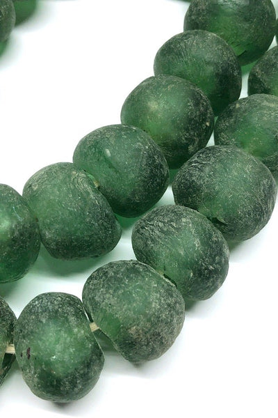 Recycled Glass Beads - Bottle Green-ThisBlueBird - Modern Vintage