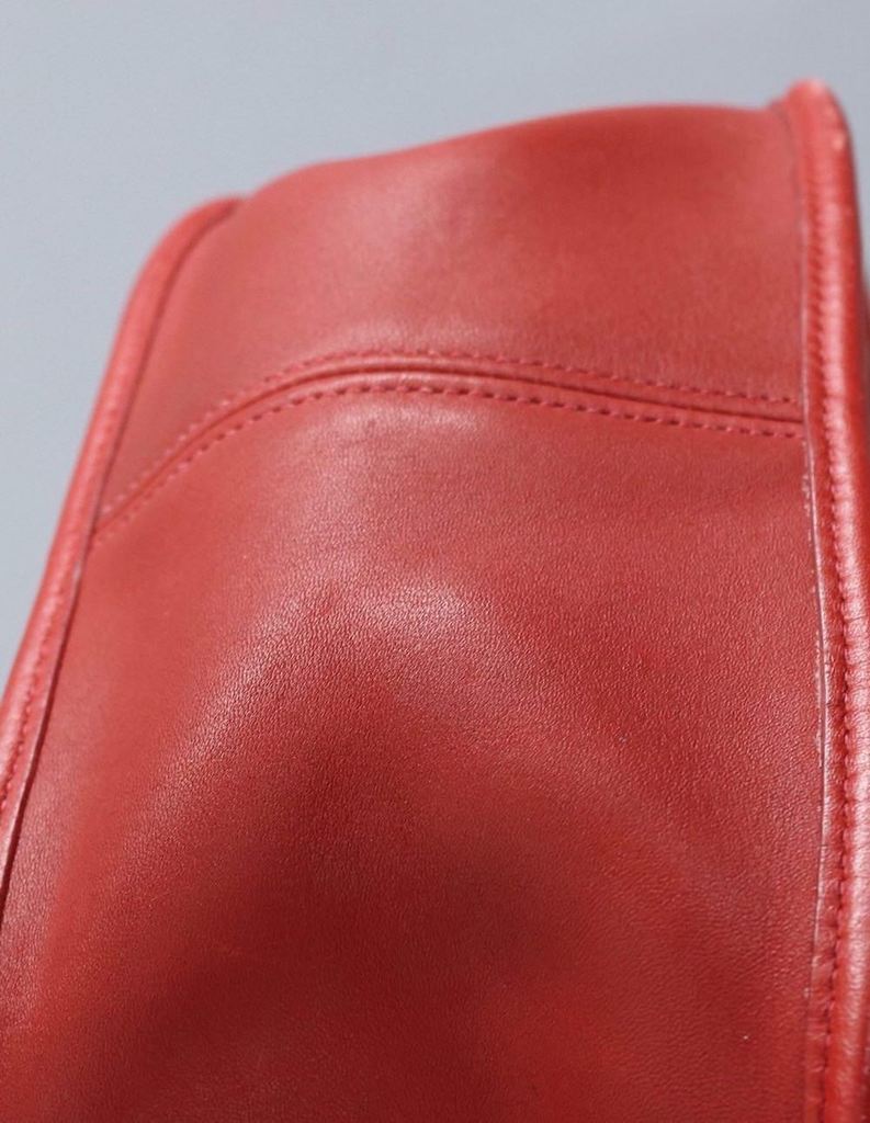 Red Leather Coach Janice Bag / B06D 9950 - ThisBlueBird