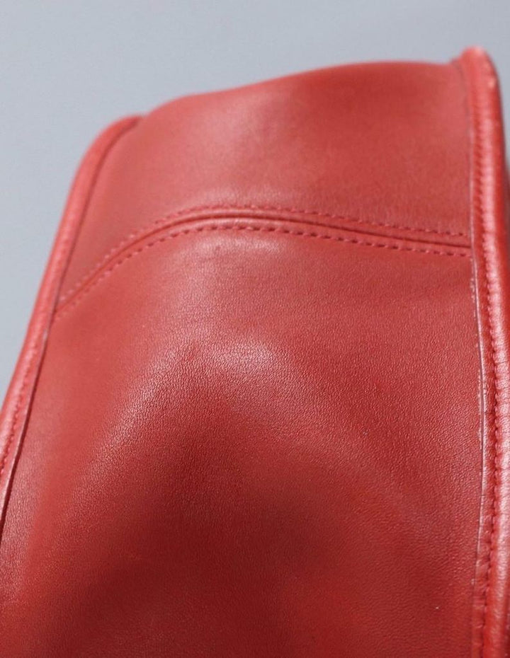 Red Leather Coach Janice Bag / B06D 9950 - ThisBlueBird