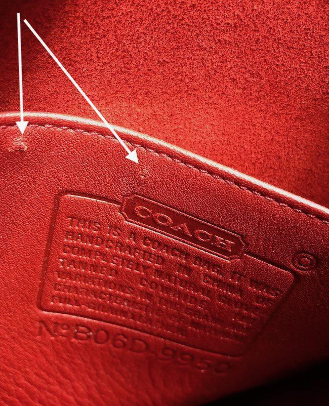 Red Leather Coach Janice Bag / B06D 9950 - ThisBlueBird