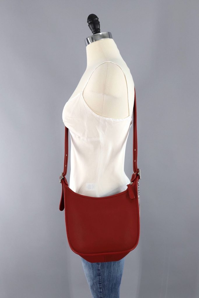 Red Leather Coach Janice Bag / B06D 9950 - ThisBlueBird