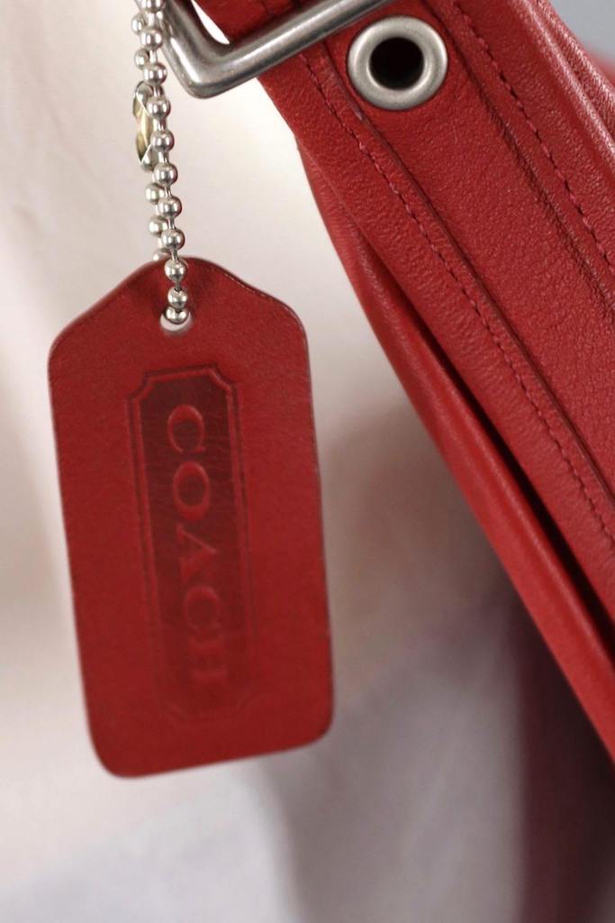 Red Leather Coach Janice Bag / B06D 9950 - ThisBlueBird