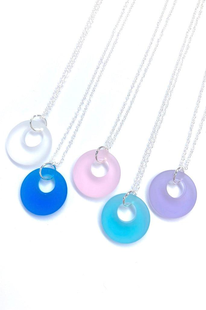 Sea Glass Donut Necklace-ThisBlueBird
